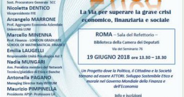 Etica: La via per superare la grave crisi economico, finanziaria e sociale