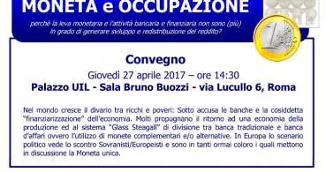 Moneta ed Occupazione – Convegno UIL