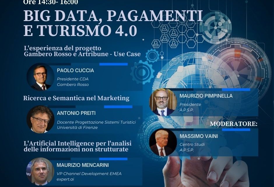 Big data, pagamenti e turismo 4.0