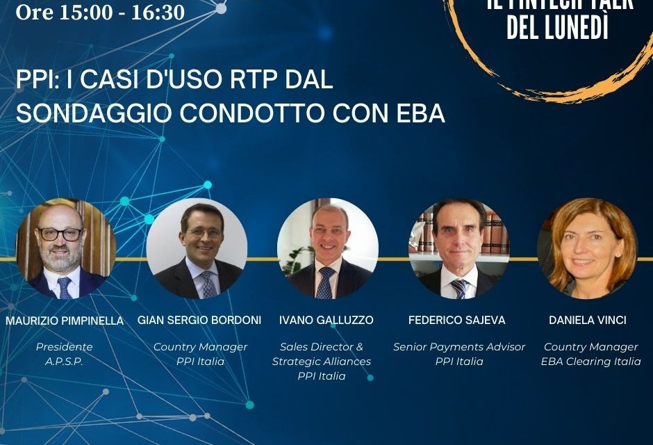 PPI: i casi d’uso RTP dal sondaggio condotto con EBA